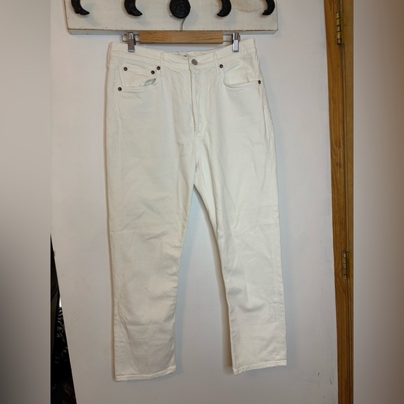 Agolde Riley High Rise Crop Hidden Button Fly - Picture 9 of 9